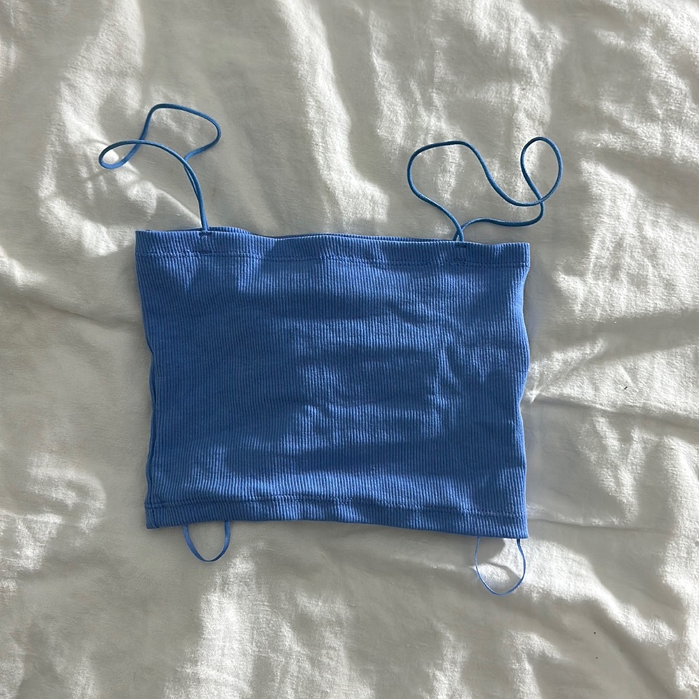 Zara blue tank
